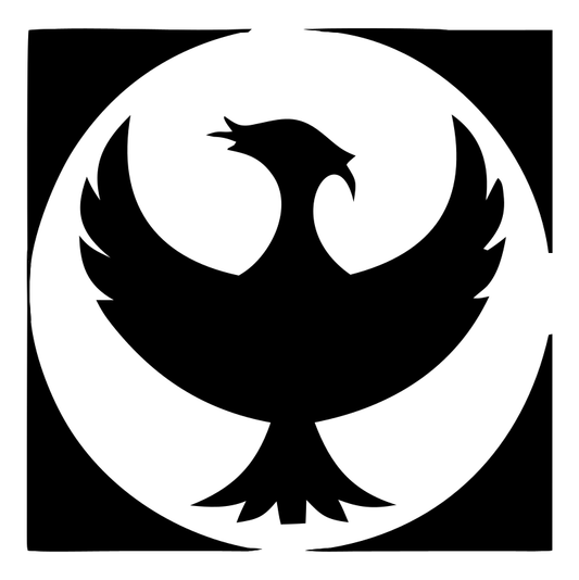 Bold Phoenix Circle Emblem
