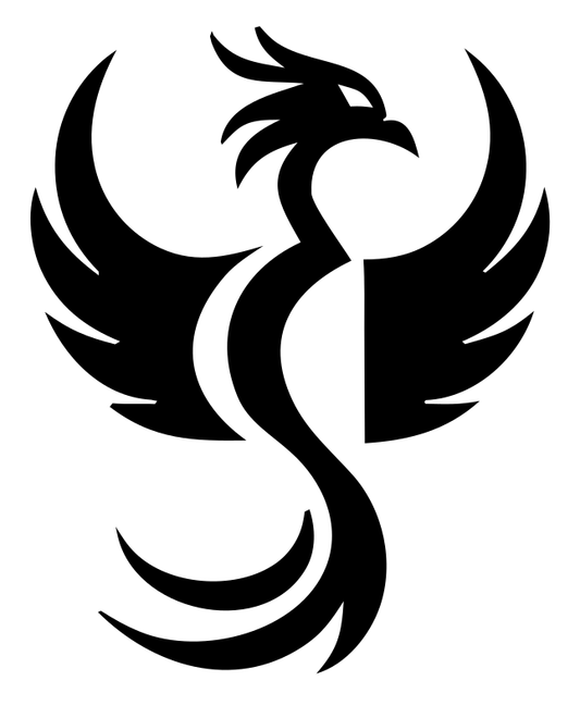 Bold Phoenix Silhouette Crest