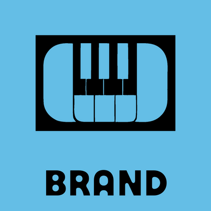 Bold Piano Keys Logo preview