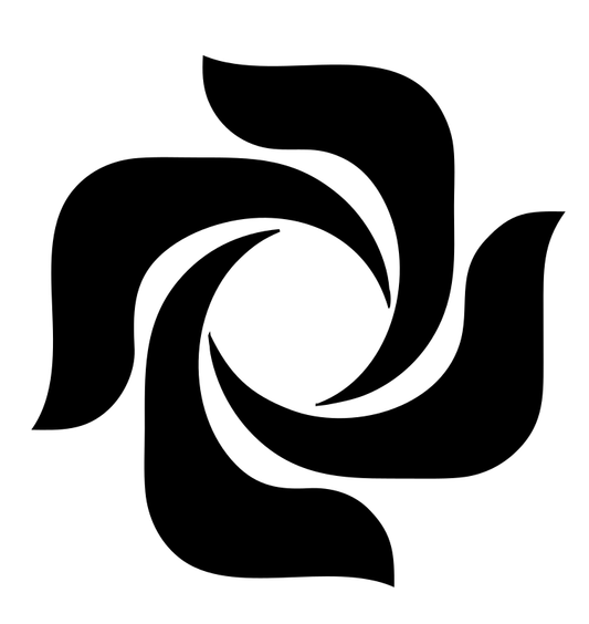 Bold Pinwheel Swirl Mark