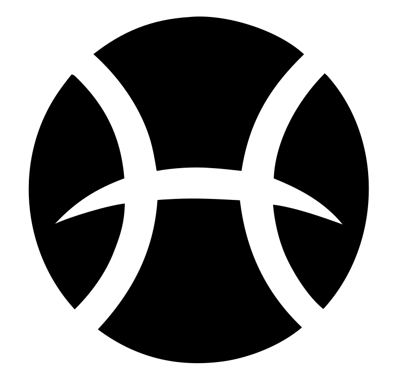 Pisces Symbol Bold Mark