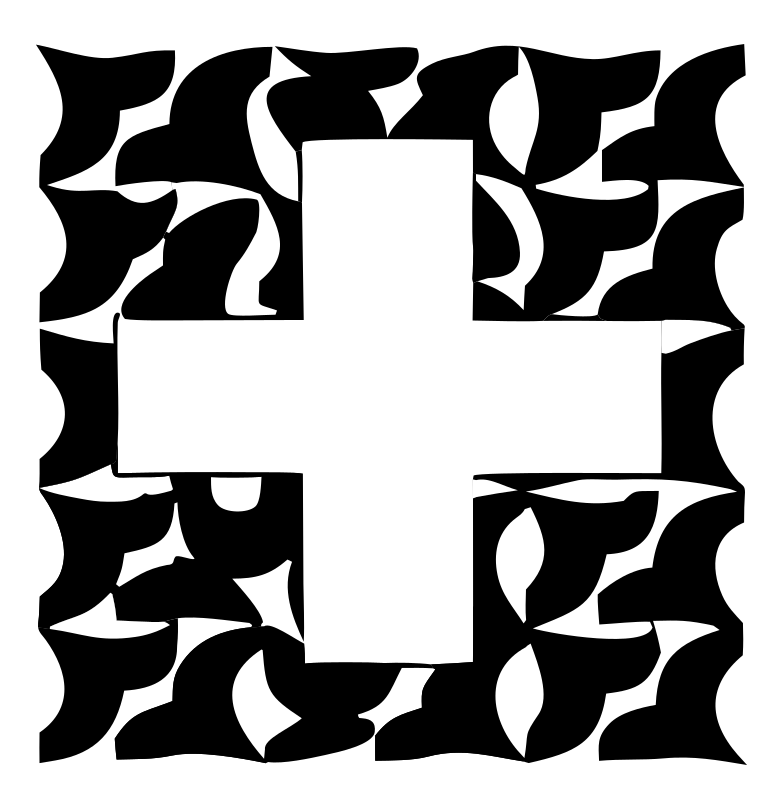 Bold Plus Patchwork Badge