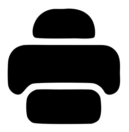Bold Printer Drone Icon
