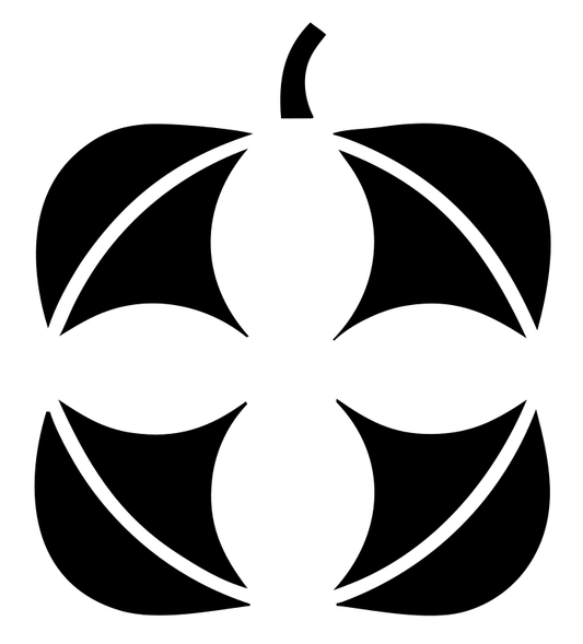 Bold Pumpkin Quartered Icon
