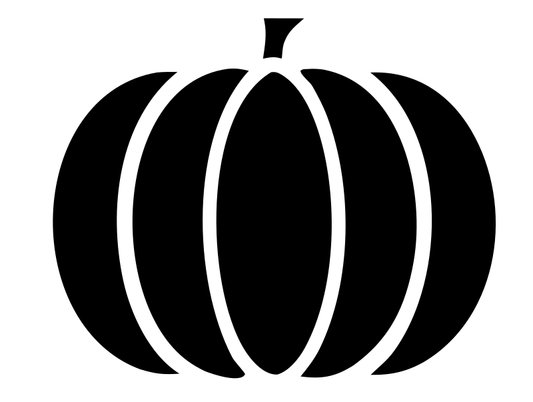 Bold Pumpkin Silhouette Mark