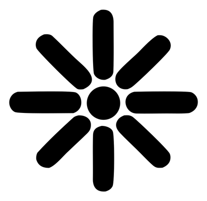 Bold Radial Snowflake Mark