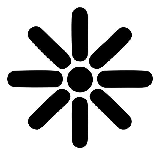 Bold Radial Snowflake Mark