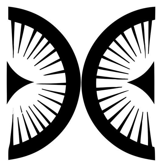 Bold Radiating Compass Mark