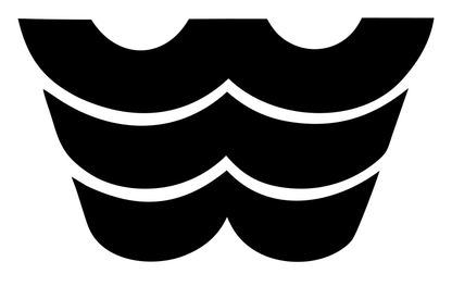 Bold Ripple Stack Badge