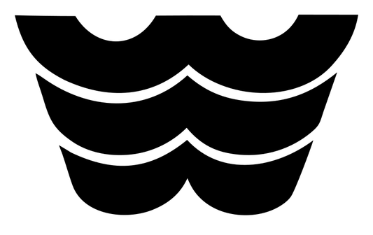 Bold Ripple Stack Badge