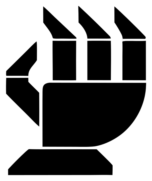 Bold Robotic Fist Icon