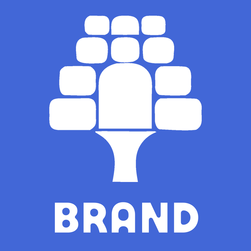 Bold Rounded Blocks Tree Logo preview