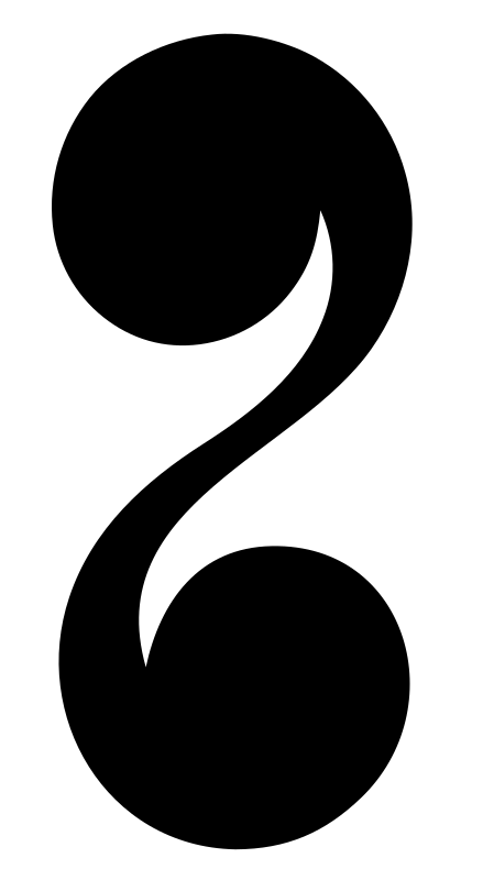 Bold S-Curve Pisces Mark