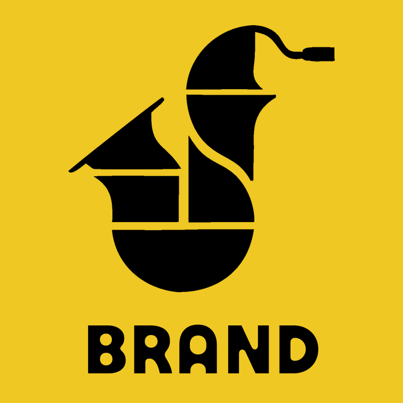 Bold Saxophone Block Crest preview