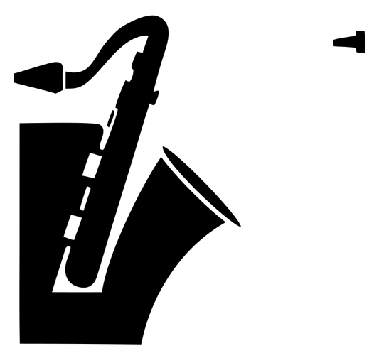 Bold Saxophone Cropped Icon