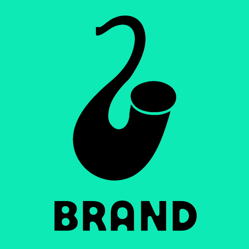 Bold Saxophone Curved Crest preview