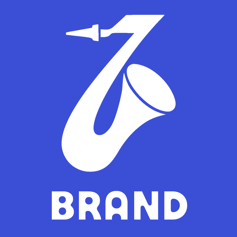 Bold Saxophone Cutout Logo preview