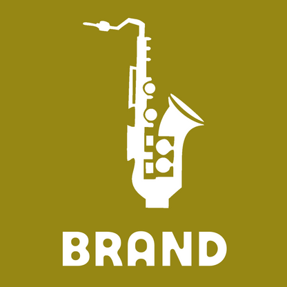 Bold Saxophone Keys Emblem preview
