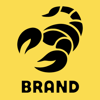 Bold Scorpion Curled Badge preview