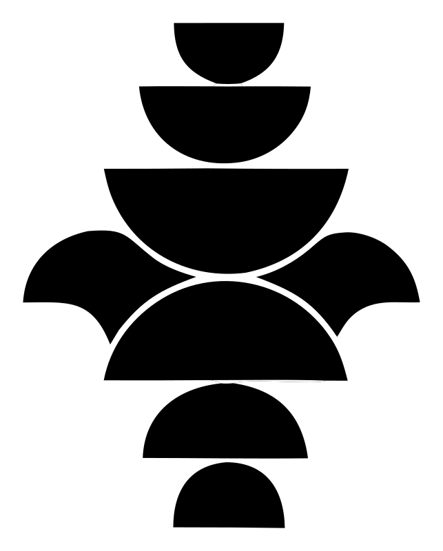 Bold Semicircle Snowflake Mark