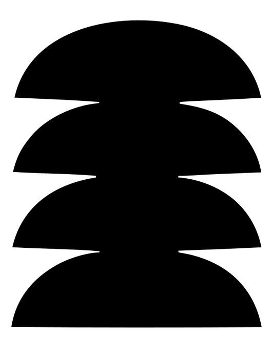Bold Semicircle Stack Logo