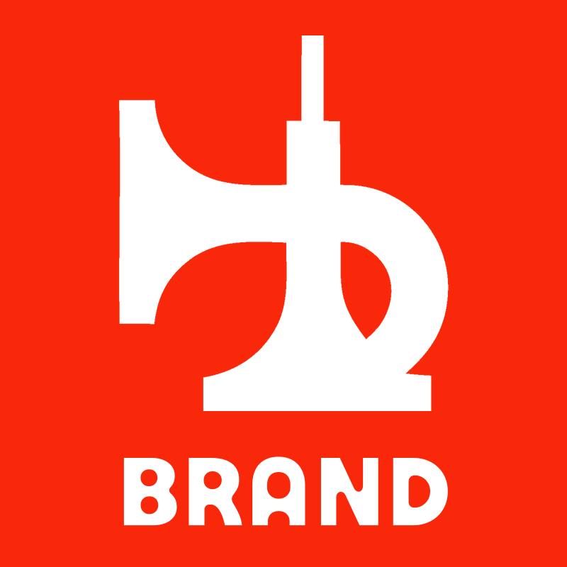 Bold Sewing Machine Silhouette Logo preview