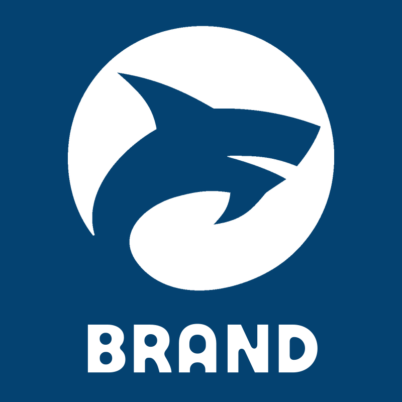 Bold Shark Circle Badge preview