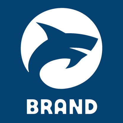 Bold Shark Circle Badge preview