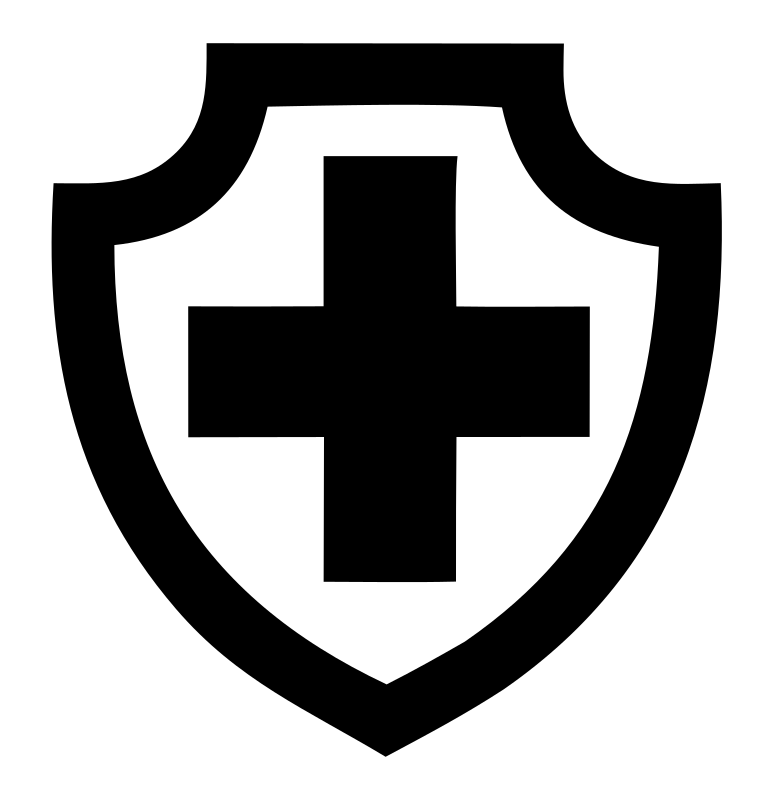 Bold Shield Cross Badge