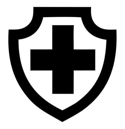 Bold Shield Cross Badge