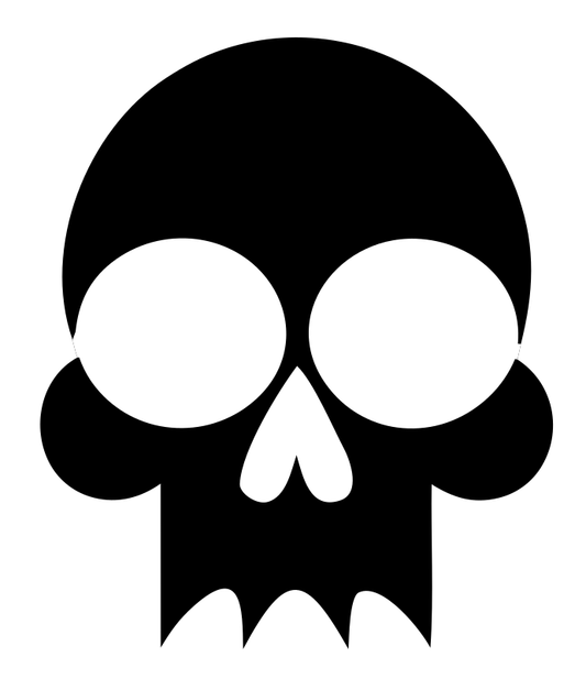 Bold Skull Cartoon Emblem