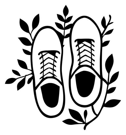 Bold Sneaker Botanical Crest
