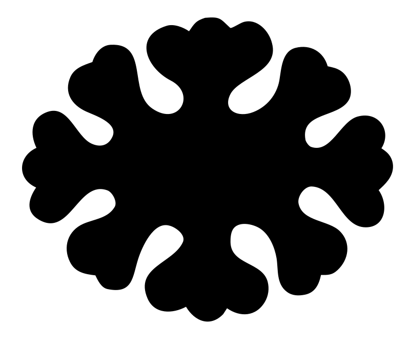 Bold Snowflake Organic Crest