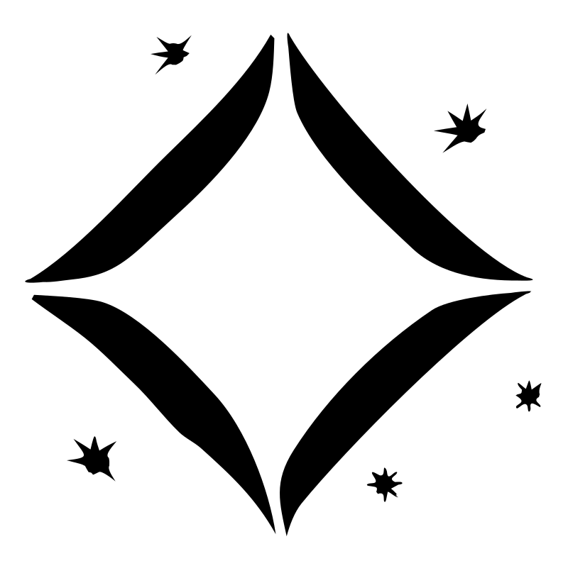 Bold Sparkle Diamond Split Logo