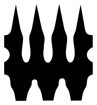 Bold Spiky Crown Crest