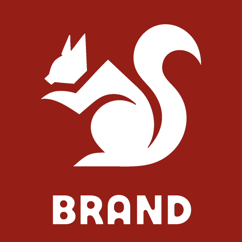 Bold Squirrel Curved Tail Badge preview