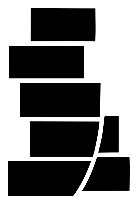 Bold Stacked Books Mark