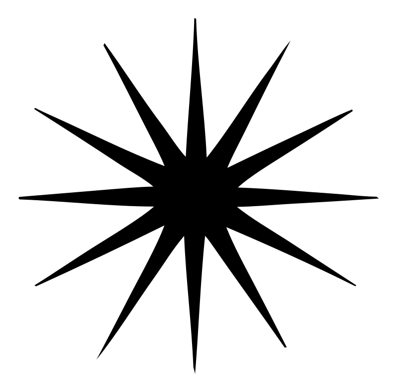Bold Starburst Compass Mark
