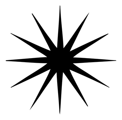 Bold Starburst Compass Mark