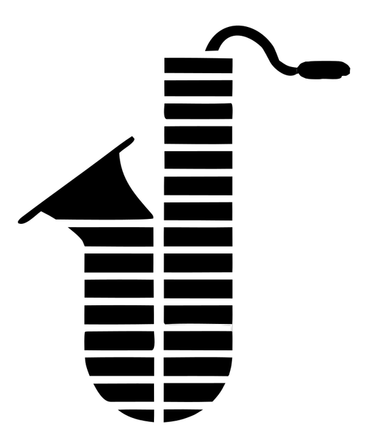 Bold Striped Saxophone Mark