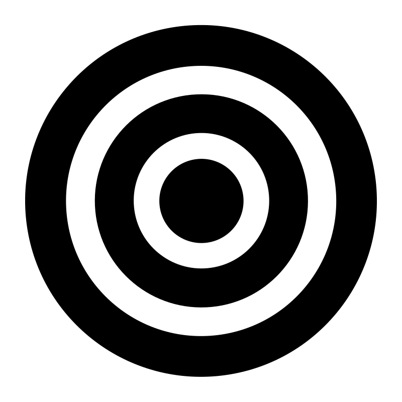 Bold Target Bullseye Mark