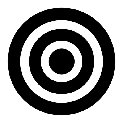 Bold Target Bullseye Mark