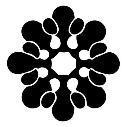 Bold Teardrop Snowflake Mark