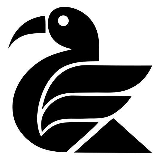 Bold Toucan Sitting Logo