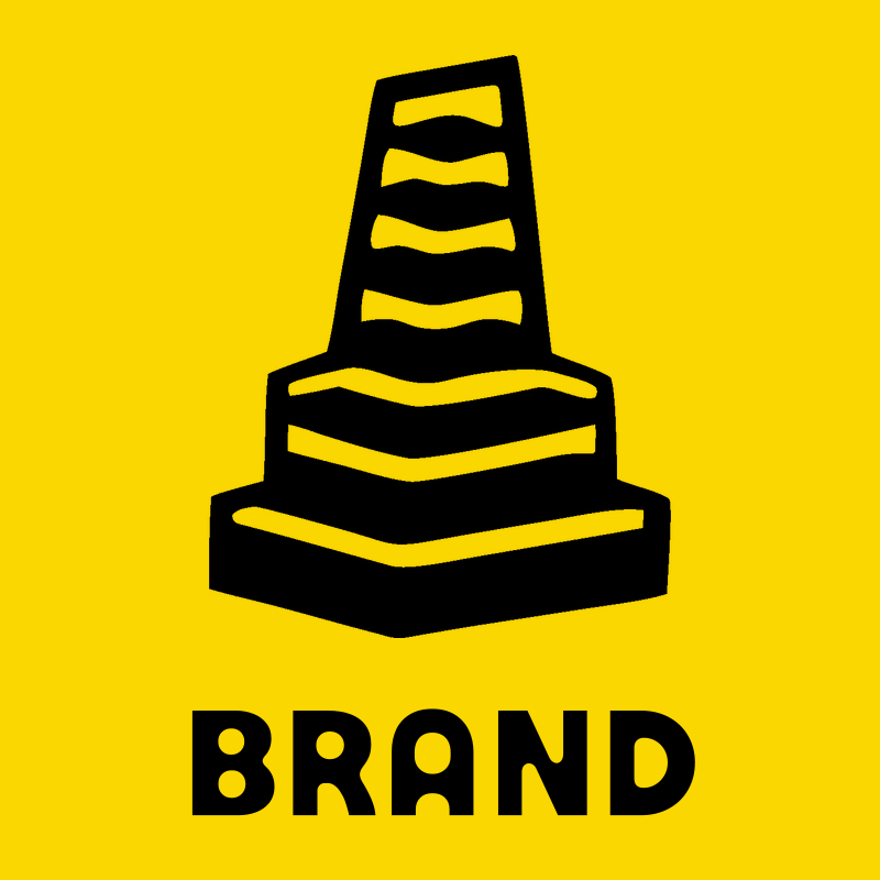 Bold Traffic Cone Badge preview