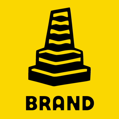 Bold Traffic Cone Badge preview