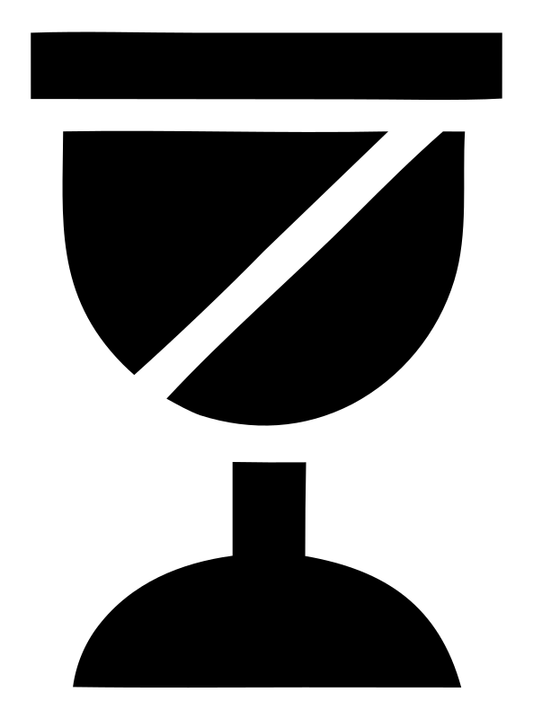 Bold Trophy Diagonal Slash Badge