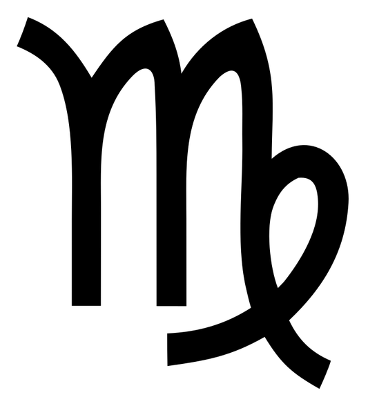 Bold Virgo Glyph Emblem