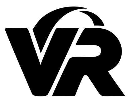 Bold VR Initials Globe Mark