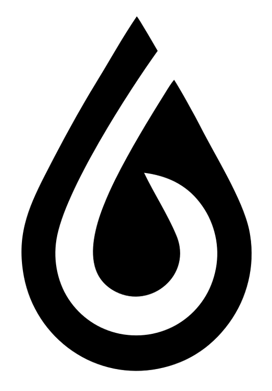 Bold Water Drop Crest